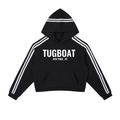 TUGBOAT NEW YORK |  Stripe Cropped Hoodie