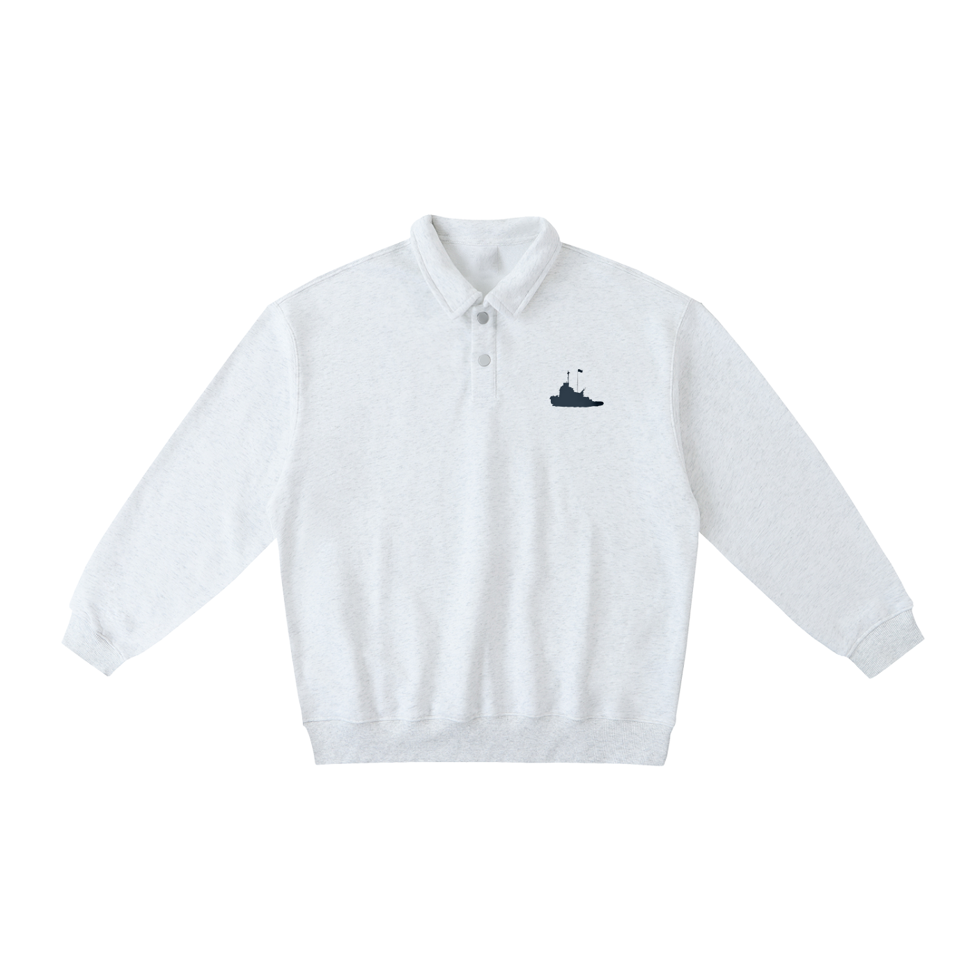TUGBOAT CLUB | Polo-Collar Sweatshirt